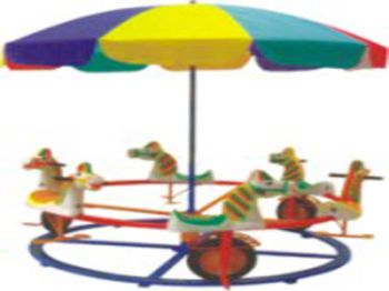 Đu đạp chân trên ray 6 chỗ